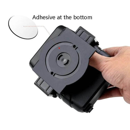 Car Heater Defrost and Warm Wind Portable for Cars compact ABS 12/24V unit showing adhesive bottom and hand-held view