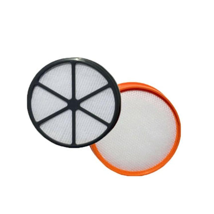 High-Efficiency HEPA Filter Kit for Vacuum Cleaners, Two-Piece Set - two round replacement filters for pet hair, smoke and odor reduction