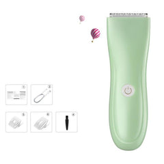 Rechargeable Electric Hair Clipper for Infants and Kids with Washable Ceramic Blade