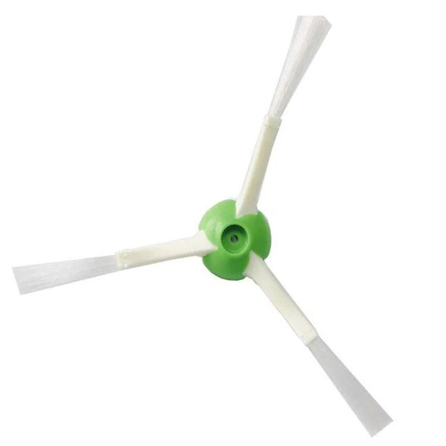 iRobot Roomba Side Brush Set for I7+, E5, E6 - 5 Pieces replacement three-arm side brush in green and white for sweeping dust and debris