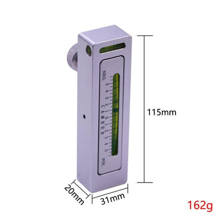 Magnetic Tool for Everyday Vehicle Alignment and Maintenance aluminum magnetic level for camber adjustment on brake wheel, 115mm compact design, 162g