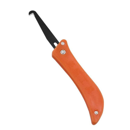 Tile Seam Cleaning Tool Groover 21 cm For Tile Joints with orange curved non-slip handle and elbow chrome vanadium blade