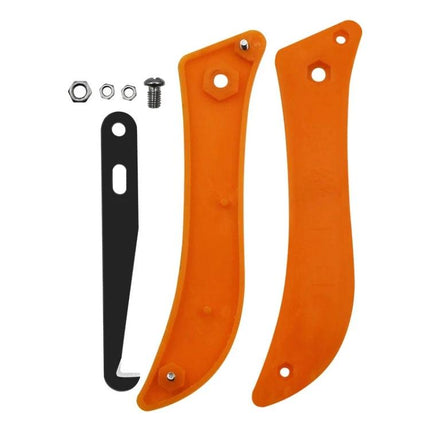 Tile Seam Cleaning Tool Groover 21 cm For Tile Joints orange curved handle set with chrome vanadium elbow blade and mounting nuts