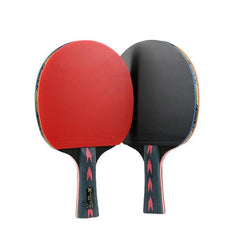 Juego de raquetas de tenis de mesa de fibra de carbono avanzadas HUIESON HS-CPPX5 con diseño adhesivo de doble cara