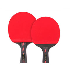 Juego de raquetas de tenis de mesa de fibra de carbono avanzadas HUIESON HS-CPPX5 con diseño adhesivo de doble cara