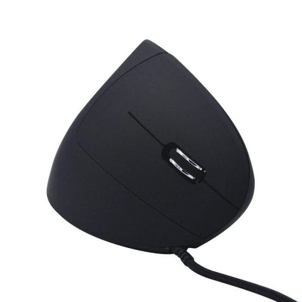 Ergonomic Wired Optical Upright Mouse for Daily Computing Tasks black wired vertical design with adjustable DPI and USB cable
