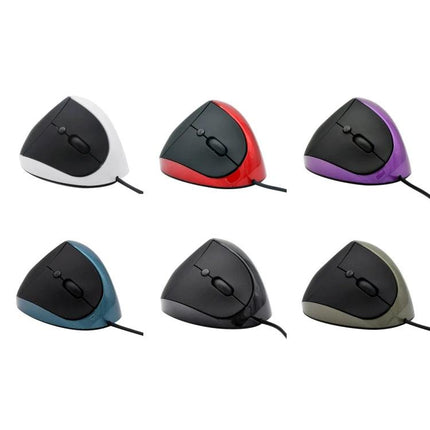 Ergonomic Vertical Mouse for Comfortable Daily Computing – six color wired upright ergonomic vertical mice reducing wrist strain