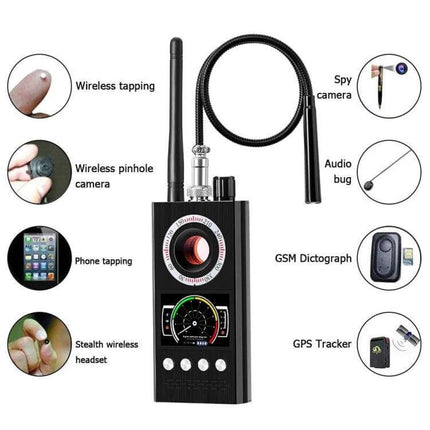 K68 Signal Detector for Privacy Protection in Daily Use - compact device detecting hidden cameras, audio bugs, GPS trackers and wireless signals