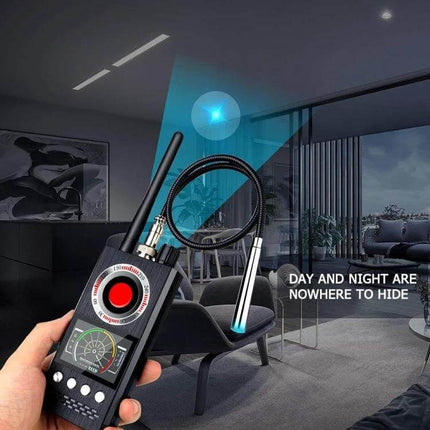 K68 Signal Detector for Privacy Protection in Daily Use handheld device scanning hotel room for hidden cameras and suspicious wireless signals