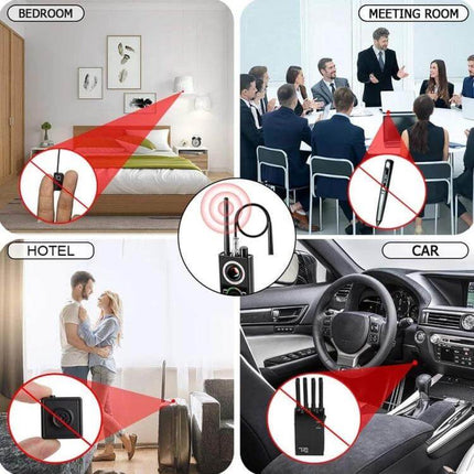 K68 Signal Detector for Privacy Protection in Daily Use compact detector scanning hotel meeting room car and bedroom for hidden cameras and signals
