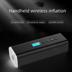 Portable Wireless Smart Tire Inflator with LED Display and Emergency Lighting