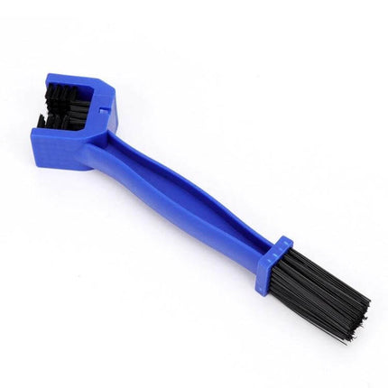 Bicycle And Motorcycle Cleaning Brush Set, Three-Sided Chain Brush blue three-sided chain brush for cleaning chains, chainrings and sprockets