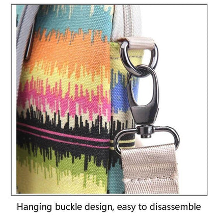 LiSEN Canvas Laptop Sleeve for 13 to 15 Inch Laptops showing canvas hanging buckle detail and detachable strap