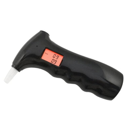 Compact Portable Digital Breath Alcohol Tester for Quick Checks - black handheld device with digital display showing results