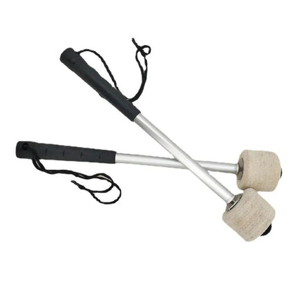 Essential Drumsticks for Daily Music Practice Sessions wool felt heads stainless steel shafts for snare and marching drums