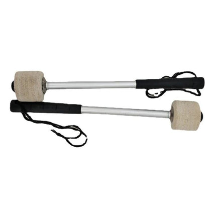 Essential Drumsticks for Daily Music Practice Sessions - wool felt head with stainless steel shaft for snare and marching drum practice