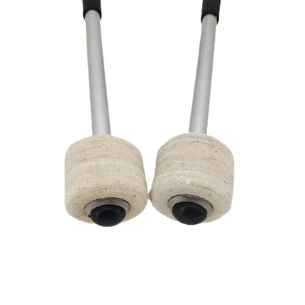 Essential Drumsticks for Daily Music Practice Sessions wool felt heads with stainless steel shafts for marching and snare drum practice