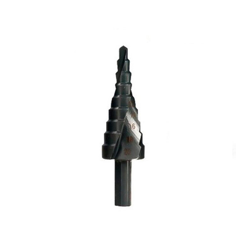 Triangular Shank Adjustable Spiral Flute Step Drill Bit Set (4-12mm) 4-20mm