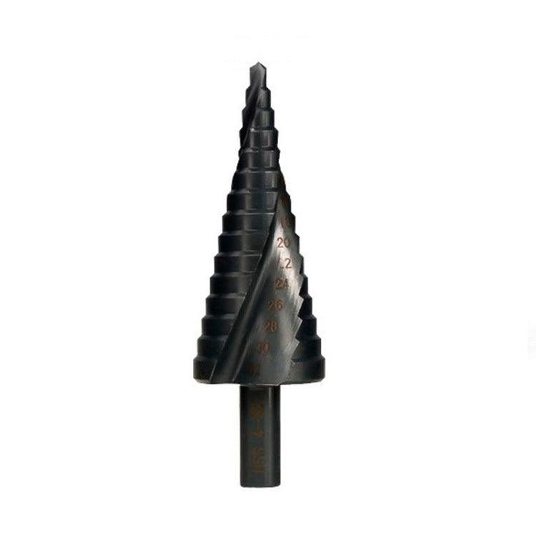 Triangular Shank Adjustable Spiral Flute Step Drill Bit Set (4-12mm) 4-32mm