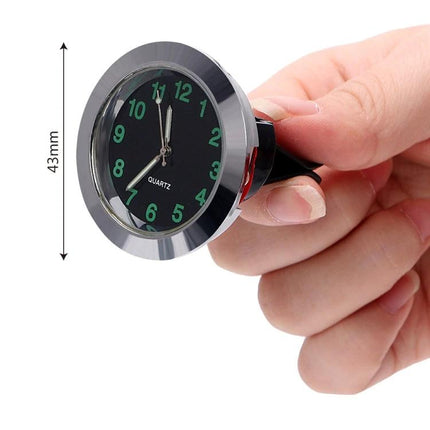 Practical Car Clock for Nighttime Driving and Daily Commutes – stainless steel luminous dial for easy night and commute time checks