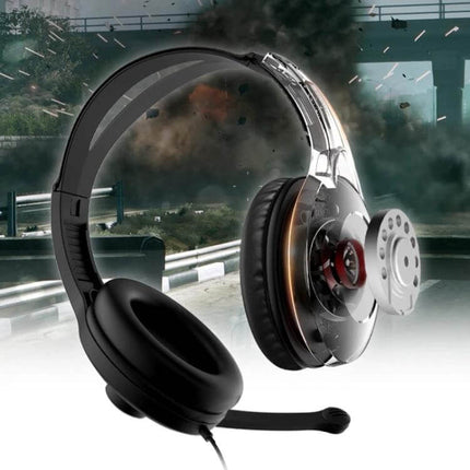 Alt Tag: Edifier USB Gaming Headset For Desktop Gaming And Video Calls with adjustable mic, inline controls, comfy ear cushions