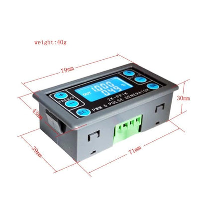Adjustable PWM Signal Generator for Motor Control and Dimming compact panel mount PWM pulse generator with LCD and terminal for motor speed and dimming control