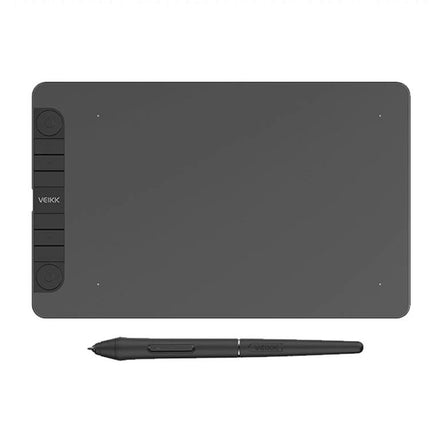 VEIKK Drawing Tablet for Digital Art and Mobile Connectivity - 10x6in active area with Type-C pen tablet and stylus for sketching, photo editing, Android annotation