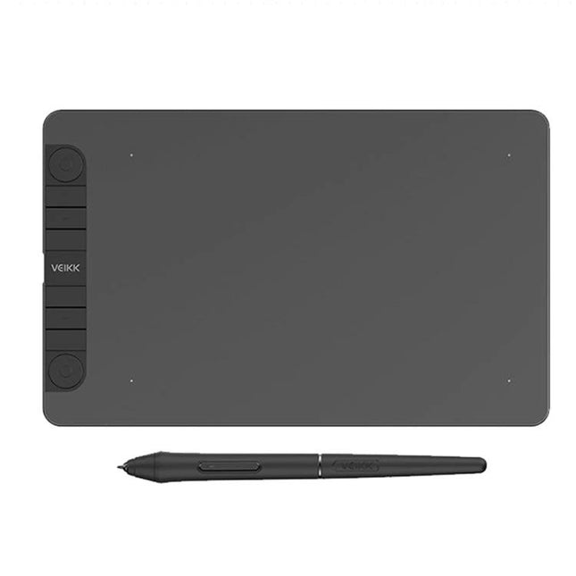 VEIKK Drawing Tablet for Digital Art and Mobile Connectivity - 10x6in active area with Type-C pen tablet and stylus for sketching, photo editing, Android annotation