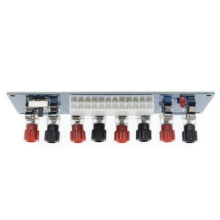 ATX Power Transfer Adapter Board for Desktop PC Systems with 24-pin connector and banana plug terminals, power indicator and module switch