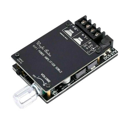 Bluetooth Wireless Stereo Audio Amplifier for Home Music Playback compact TPA3116D2 board with volume knob and speaker terminals