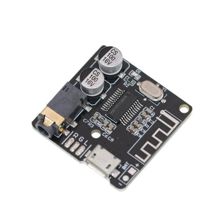 DIY Bluetooth 4.1 Audio Receiver Module for Car Audio Projects - compact PCB module with micro USB, 3.5mm jack and antenna for retrofitting car audio