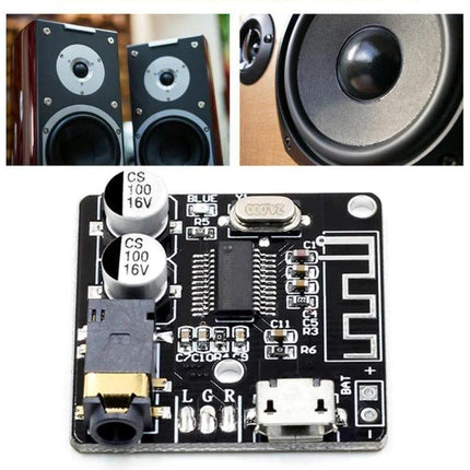 DIY Bluetooth 4.1 Audio Receiver Module for Car Audio Projects compact board for adding wireless audio to car or home speaker projects