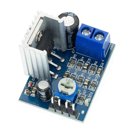 Audio Amplifier Boards for DIY Projects, Set of 5 Pieces - TDA2030A blue PCB with heatsink, trimmer and terminal block
