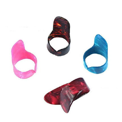 Guitar Accessories Set for Daily Practice Sessions - colorful plastic finger picks and sliders with carrying case accessory