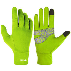 BOODUN B271054 Guantes de pantalla táctil de dedos completos para montar a caballo y montañismo al aire libre - Diseño de agarre de silicona