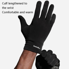 BOODUN B271054 Guantes de pantalla táctil de dedos completos para montar a caballo y montañismo al aire libre - Diseño de agarre de silicona