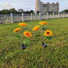 Solar-Powered LED Sunflower Garden Light for Outdoor Decor