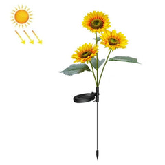 Solar-Powered LED Sunflower Garden Light for Outdoor Decor