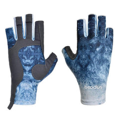 BOODUN P111439 Unisex Summer Fishing and Cycling Gloves - Non-Slip Ice Silk Sunscreen Protector