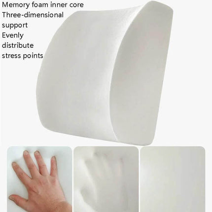 Office Waist Cushion Car Pillow Memory Foam Gel For Home Use - contoured lumbar support pillow with memory foam core and cooling surface for office, car, home