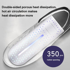 Smart 10W Shoe Dryer and Deodorizer with Timed Folding Design for All Footwear