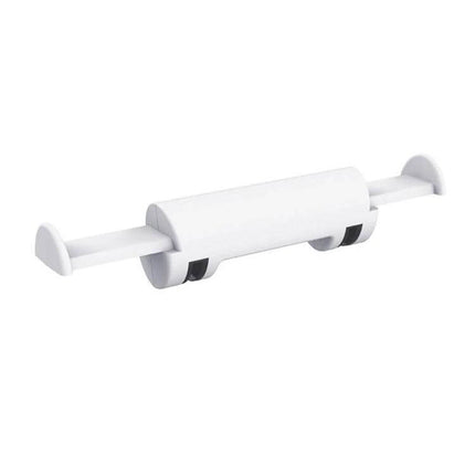 Retractable Double Hook Bracket For PS5 Headset Storage, white ABS retractable arms for tidy console or shelf