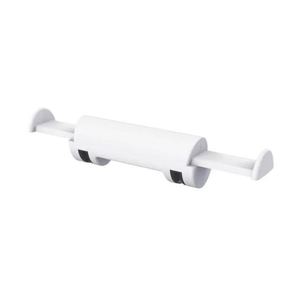 Retractable Double Hook Bracket For PS5 Headset Storage white ABS retractable arms wall or shelf mount compact organizer