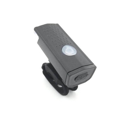 Bicycle Headlight and Taillight Set USB Rechargeable front CREE XPE 3W LED compact black PC shell for urban commuting and night rides
