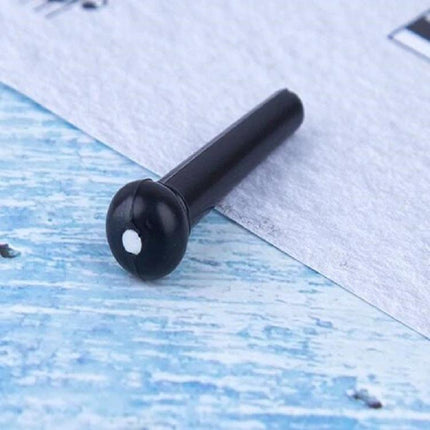 Plastic Conical Pins for Everyday Guitar String Maintenance - black ABS pin securing acoustic guitar string
