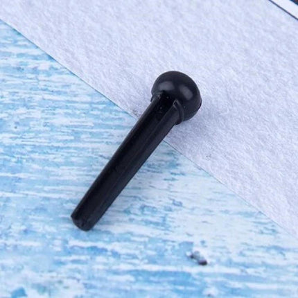 Plastic Conical Pins for Everyday Guitar String Maintenance - black ABS plastic bridge pin for acoustic guitar string replacement