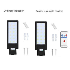 Lámpara de calle solar LED con detección de movimiento humano, iluminación de carretera, luz de jardín exterior para el hogar, estilo: