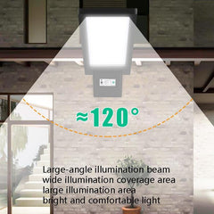 Lámpara de calle solar LED con detección de movimiento humano, iluminación de carretera, luz de jardín exterior para el hogar, estilo: