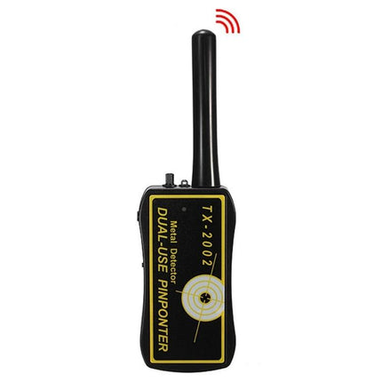 Compact Hand-Held Metal Detector for Outdoor Treasure Searches - TX-2002 pinpointing probe with antenna for coin and jewelry detection