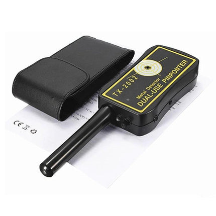 Compact Hand-Held Metal Detector for Outdoor Treasure Searches - compact dual-use pinpointer with carrying pouch